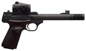 Browning Buck Mark Hunter .22 LR pistol with Vortex Crossfire red dot and threaded bull barrel