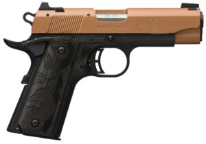 Browning 1911-22 Black Label Compact .22 LR pistol copper Cerakote slide black laminate grips