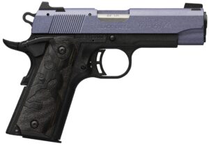 Browning 1911 Black Label compact .22 LR 3.63" Crushed Orchid Cerakote slide with matte black polymer frame