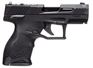 Taurus TX22 Compact .22 LR pistol in matte black, optics-ready slide and threaded barrel