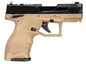 Taurus TX22 Compact .22 LR pistol Flat Dark Earth with black controls and two 13-round magazines