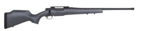Mossberg Patriot LR Hunter 6.5 PRC bolt rifle with fluted threaded barrel and Spider Gray Monte Carlo stock