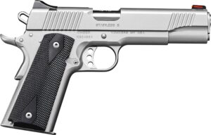 Kimber Stainless II .45 ACP 5 in pistol with satin stainless slide and black synthetic grips