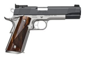 Kimber Super Match II .45 ACP 5-inch barrel matte black slide satin silver frame walnut grips