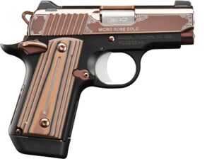 Kimber Micro Rose Gold .380 ACP 2.75-inch pistol with Rose Gold PVD slide and black G10-style grips