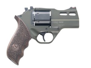 Chiappa Rhino 30DS .357 Magnum 3-inch revolver in OD Green with walnut grips