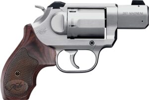 Kimber K6s 3400021 .357 Magnum 2-inch brushed stainless revolver with walnut boot grips