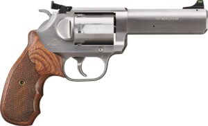 Kimber K6s DASA Target 4in .357 Magnum revolver, brushed stainless, green fiber optic front sight