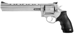 Taurus Model 44 .44 Magnum 8.38 in stainless ported revolver with black rubber grips, 6-round