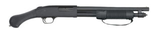 Mossberg 590 Shockwave 20 gauge with Raptor birdshead grip and matte blued finish