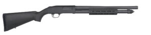 Mossberg 590A1 12 Gauge 18.5-inch pump shotgun, black Parkerized finish, black synthetic stock with M-LOK forend