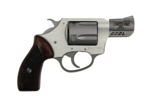 Charter Arms Coyote .380 ACP 2-inch ported revolver stainless cylinder rosewood grips