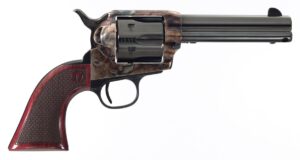 Taylors & Company Smoke Wagon Deluxe 4109DE .45 Colt 4.75 in blued barrel with case-hardened frame and checkered walnut grip