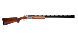 Stevens 555 Sporting 20ga 30in over/under shotgun silver receiver walnut stock