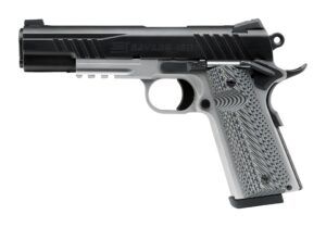 Savage 1911 Government 9mm 5 inch barrel black slide stainless frame VZ G10 grips