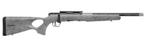 Savage B22 TimberLite Thumbhole .22 WMR 18-inch grey stock black spiderweb