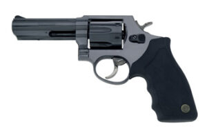 Taurus 82 .38 Special 4-inch blued/oxide revolver with black rubber grip
