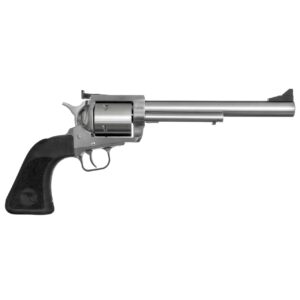 Magnum Research BFR .357 Magnum 7.5 inch stainless revolver side view with black Hogue grips