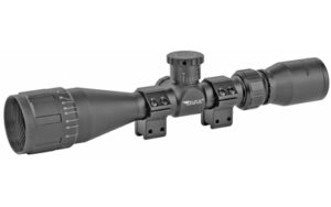 BSA Optics Sweet 17 3-9x40 AO rifle scope in black with dovetail rings