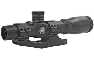 BSA Optics Tactical Weapon 1-4x24mm MIL-DOT scope in black matte with rings and lens caps