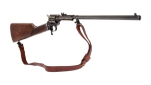 Heritage Rough Rider Rancher .22 LR carbine with 16.125 inch barrel and walnut stock