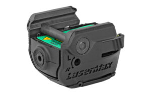 LASERMAX Micro II green rail-mounted laser for Picatinny/Weaver rails, compact for subcompact pistols