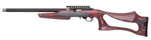 Magnum Research SwitchBolt MLR-1722 .22 LR rifle 17in threaded patterned graphite barrel red thumbhole laminate stock
