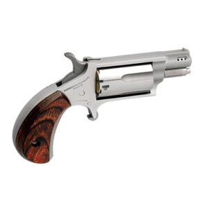 North American Arms ported stainless mini-revolver combo with rosewood bird's-head grip, 5-shot