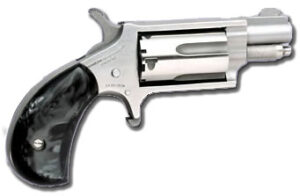 North American Arms Mini 22Mag stainless revolver with black pearlite grips