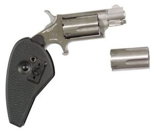 North American Arms NAA-22MSC-HG stainless mini-revolver with holster-style polymer grip