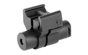 NcSTAR compact red laser with Weaver mount in black anodized finish