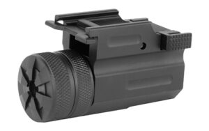 NCSTAR AQPTLMG compact green laser with quick-release Weaver mount in black anodized finish