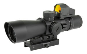 NCSTAR USS Gen II 3-9x42 Mil Dot scope with micro red dot and quick-release mount