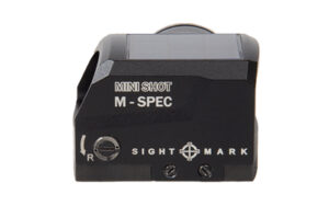 Sightmark Mini Shot M-Spec M3 Solar 3 MOA red dot sight on low-profile mount, matte black