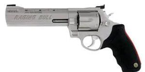 Taurus Raging Bull .44 Magnum 6.5 in stainless revolver side view
