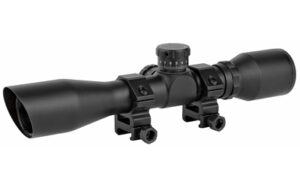 TRUGLO Tru-Brite Xtreme 4x32 Mil-Dot tactical scope with rings, black matte