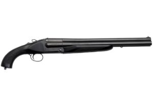 Charles Daly Honcho Triple 12ga 18.5in over/under shotgun, pistol-grip stock, side view