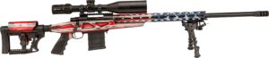 Howa M1500 APC Chassis .308 Win 24in American Flag finish with Nikko Stirling 4-16x50 scope
