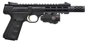 Browning Buck Mark Field Target Vision .22 LR pistol with Crimson Trace red laser and Picatinny rail