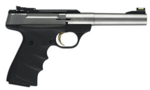 Browning Buck Mark Camper URX .22 LR 5.5 inch stainless barrel with black aluminum receiver and Ultragrip RX grips