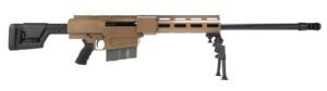 Bushmaster BA50 .50 BMG 29-inch FDE bolt-action rifle with bipod and fitted case