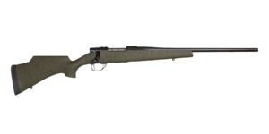 Weatherby Vanguard Camilla Wilderness .243 Win 20-inch threaded rifle in green fiberglass stock