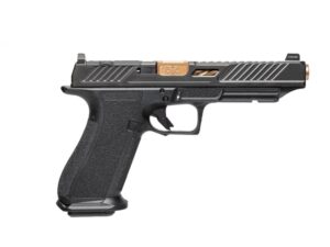 Shadow Systems DR920L Elite 9mm pistol with spiral-fluted bronze barrel and optic-ready slide