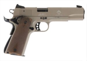GSG M1911 .22 LR 5-inch threaded barrel tan finish pistol GERG2210M1911T