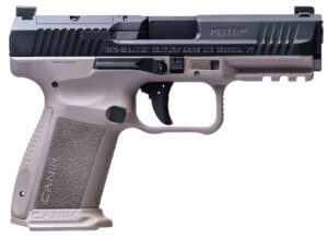 Canik METE SF 9mm pistol FDE frame black slide optics-ready two 15-round magazines