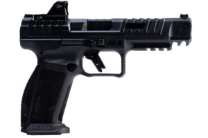 Canik SFx Rival 9mm 5 inch Dark Side pistol with MeCanik MO1 optic and two 18-round magazines