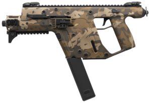 KRISS Vector SDP-E 9mm 6.5 inch FDE Multi-Coat Cerakote pistol with flip sights