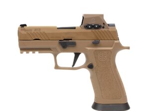 Sig Sauer M18X-9-RX 9mm, 3.9in barrel, ROMEO-M17 optic, coyote finish, 3x 21rd magazines