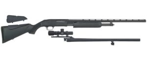 Mossberg 500 Field/Deer Combo 20ga with 24in rifled and 26in vent-rib barrels and 2.5x20 scope