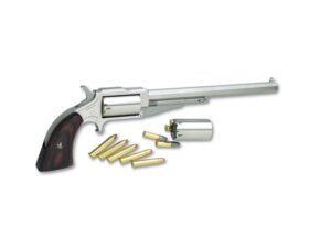 North American Arms Earl Hogleg 6-inch octagon barrel stainless mini-revolver with rosewood grip